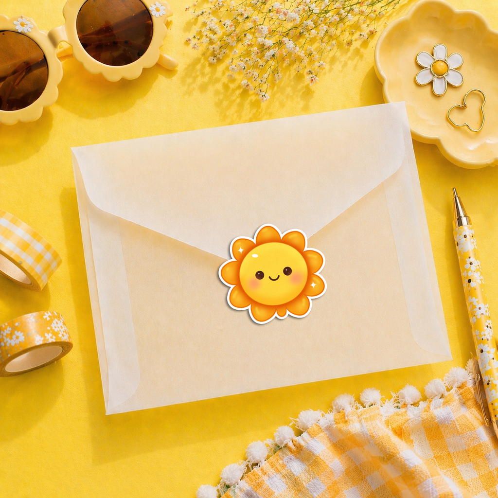 Smiling Sun Sticker