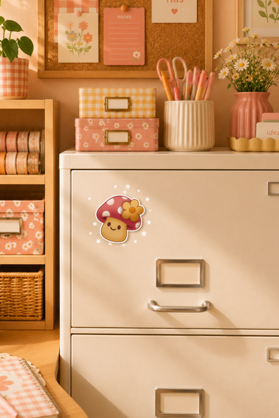 Kawaii Mushroom Magnet