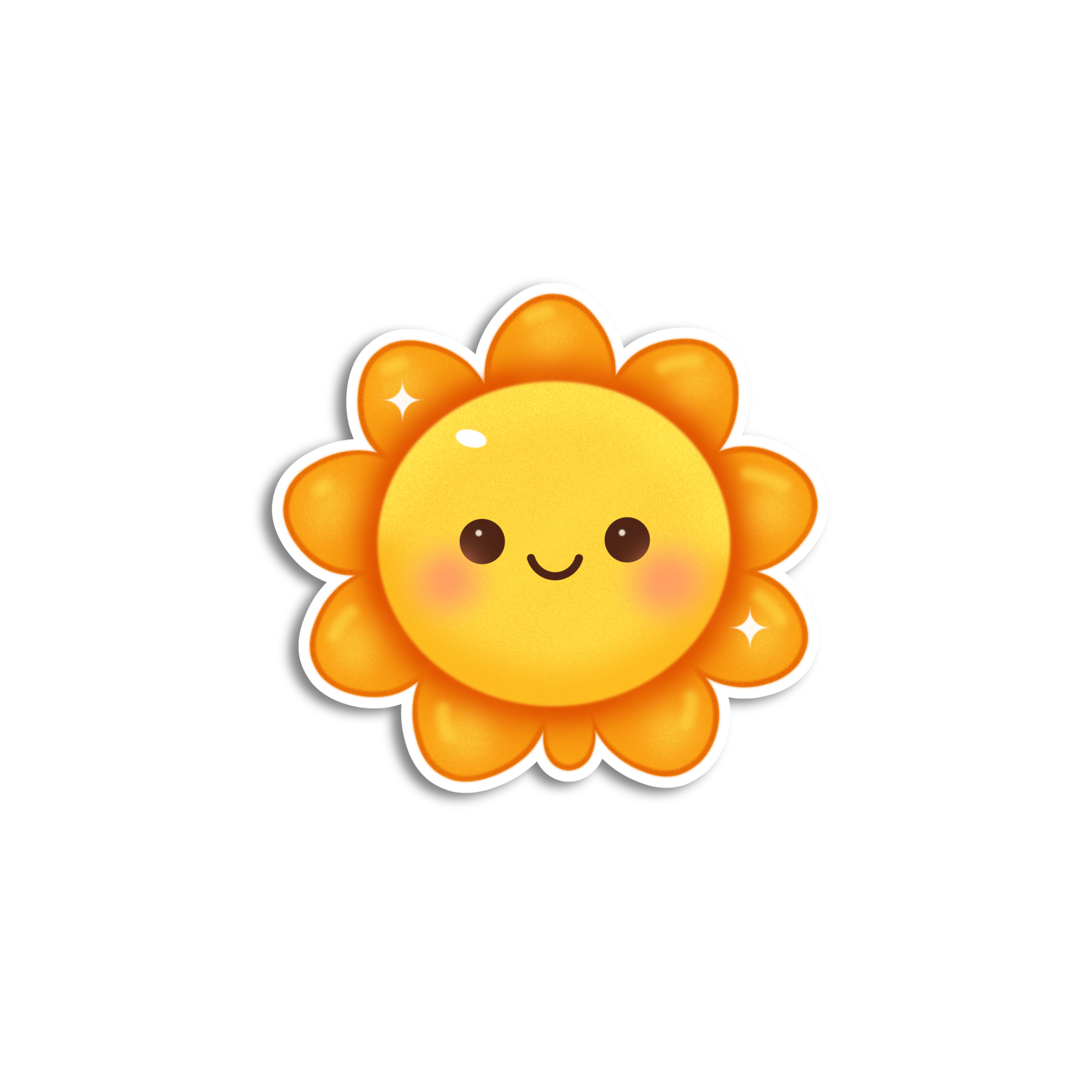 Smiling Sun Sticker