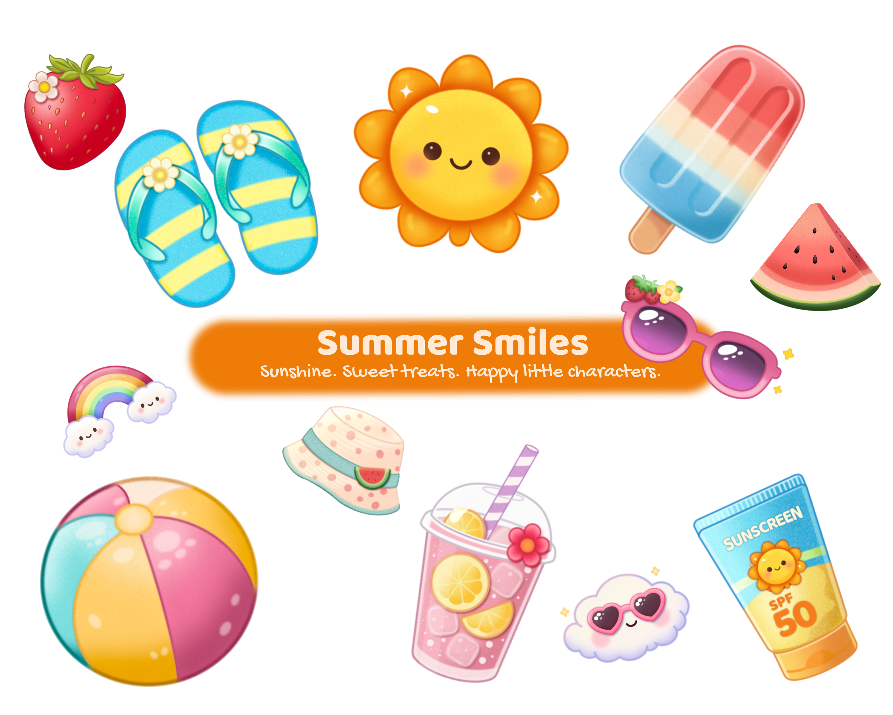 Summer Smiles Clipart - 23 Images