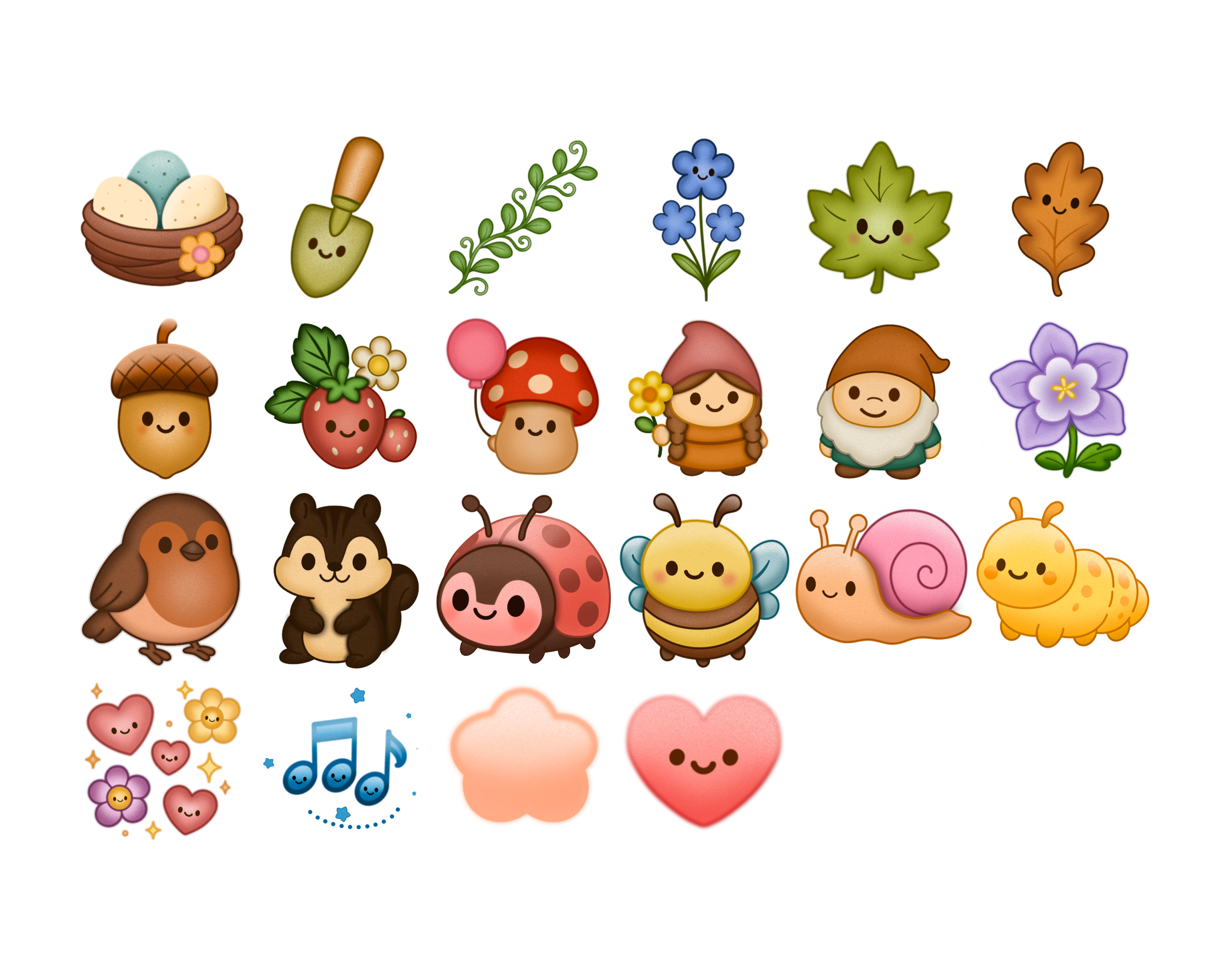 Whimsical Garden Friends Clipart - 47 Images