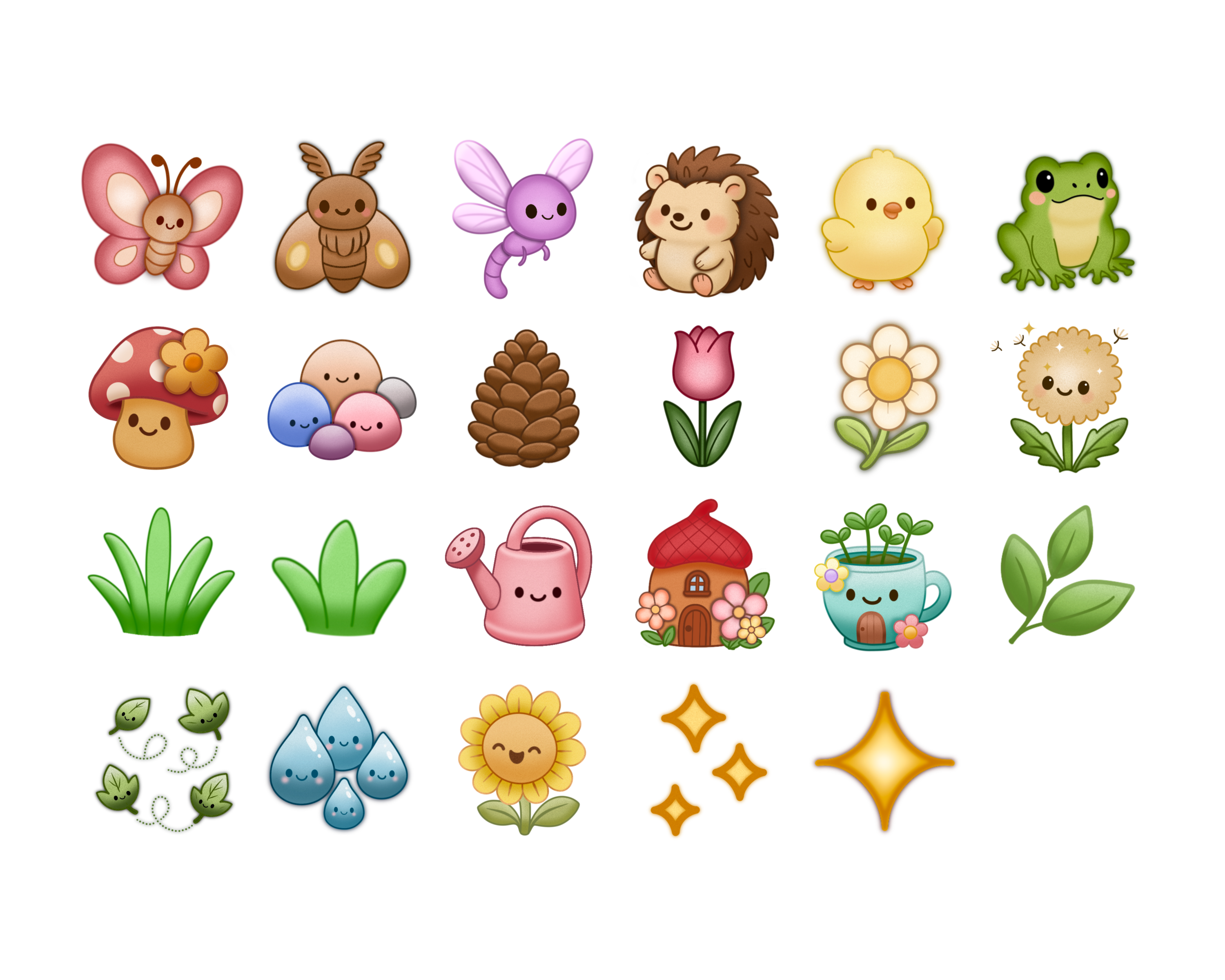 Whimsical Garden Friends Clipart - 47 Images