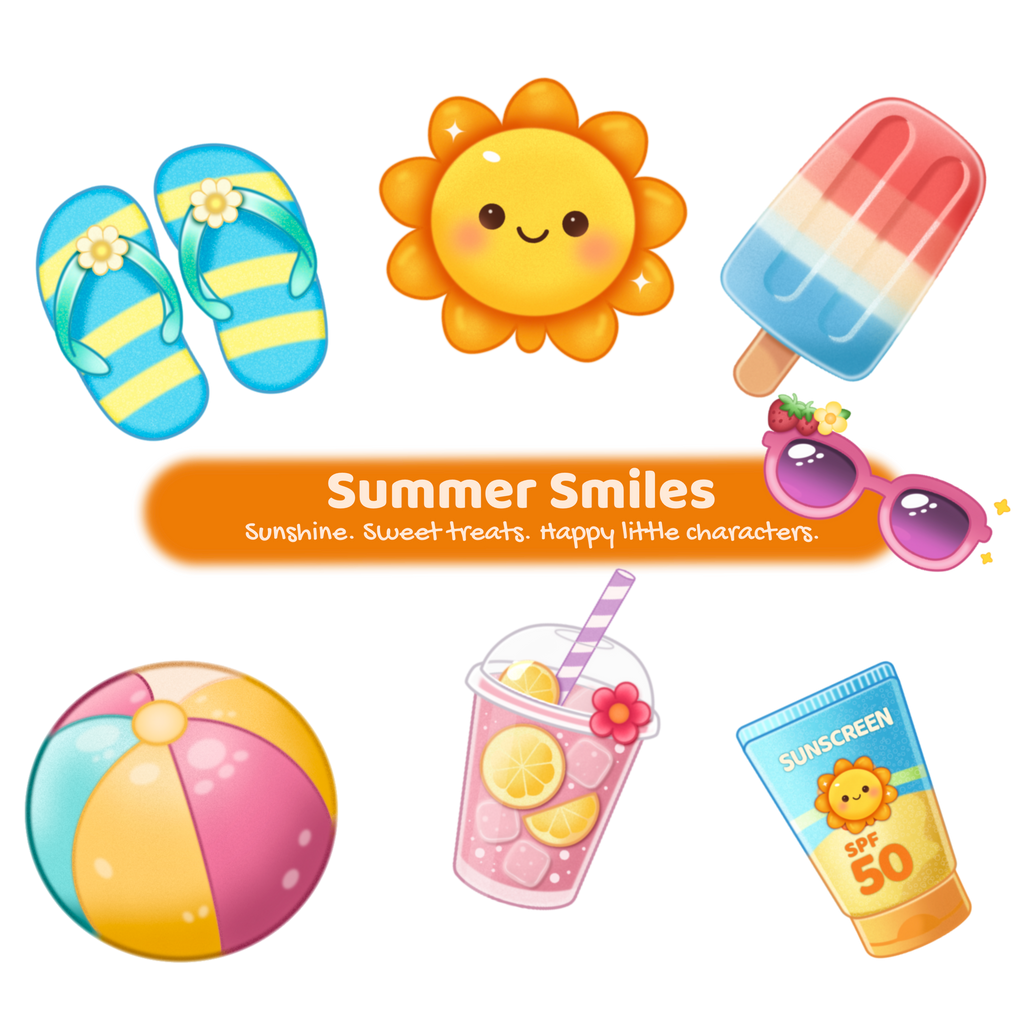 Summer Smiles Clipart - 23 Images
