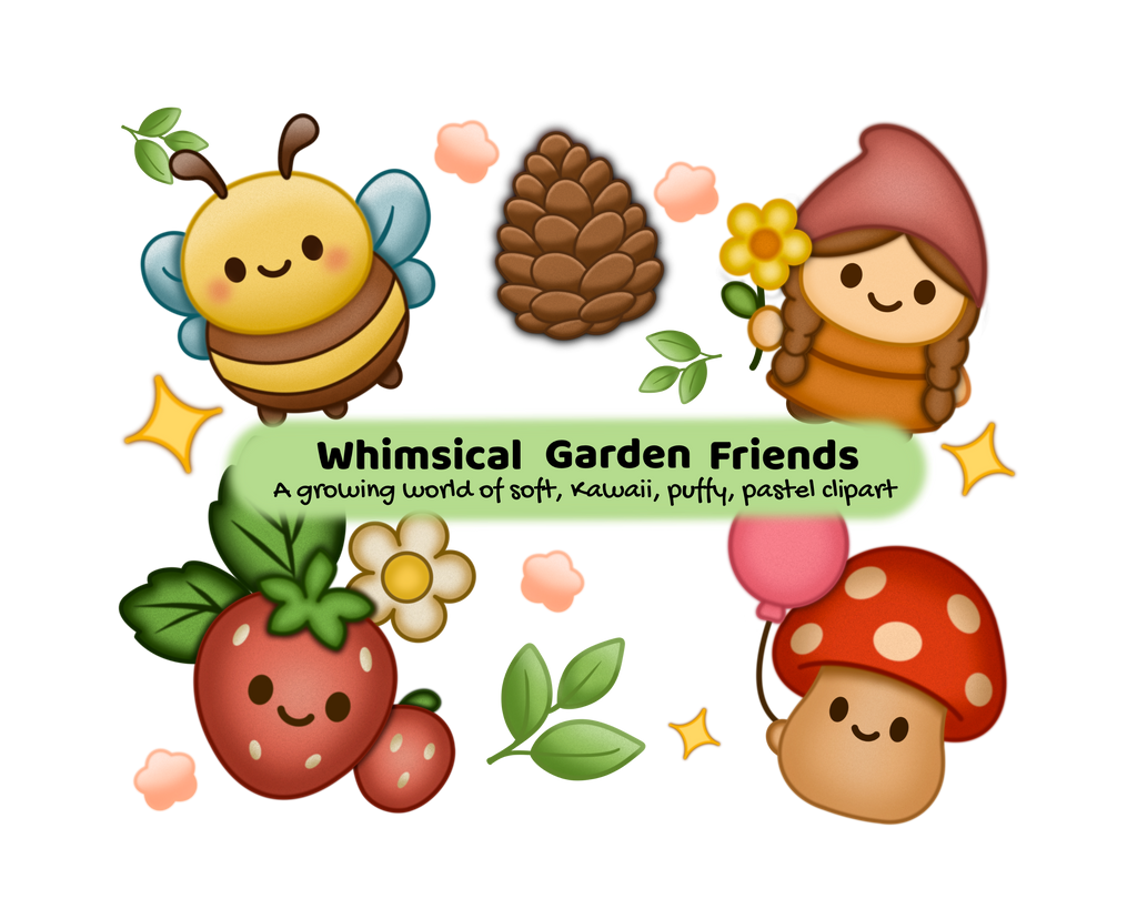 Whimsical Garden Friends Clipart - 47 Images